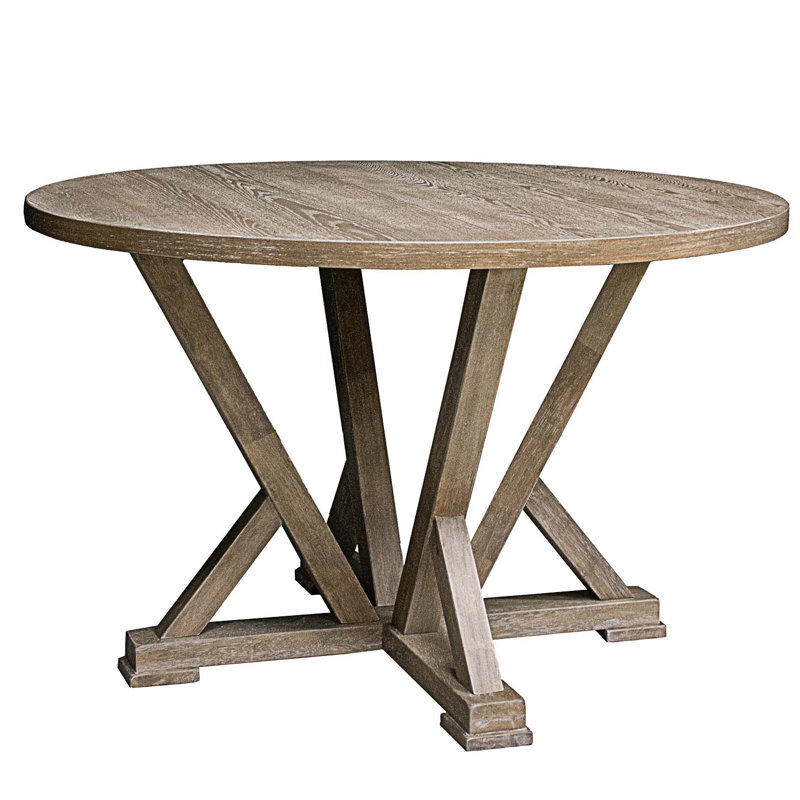 August Grove® Modern Farmhouse Round Dining Table Wayfair
